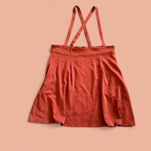 ModCloth suspender skirt orange